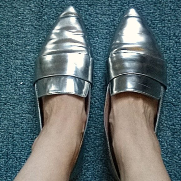 Madewell Gold Patent Leather Flats - Picture 10 of 12